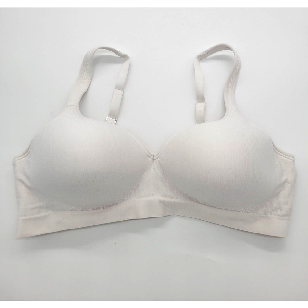 Bali Comfort Revolution White Smoothing Shaping Wire Free Bra Size 40B